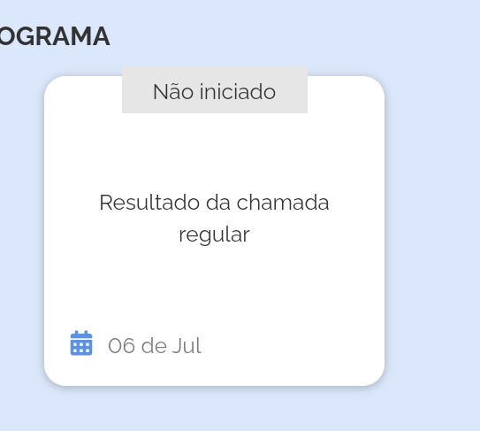 pra mim aparece não iniciado