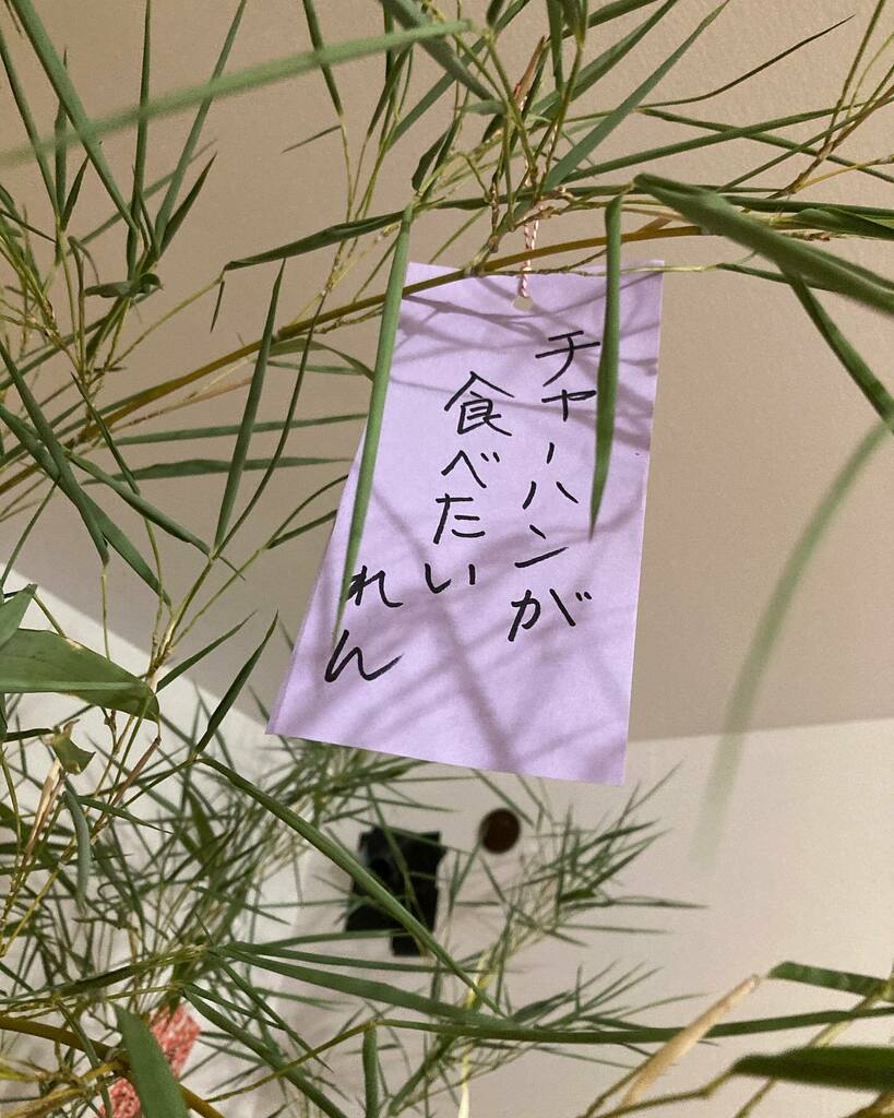 息子の七夕のお願い😂

My son’s wish for Tanabata was “I want to eat fried rice.” Proud dad moment. instagr.am/p/CfrEnucLCu3/