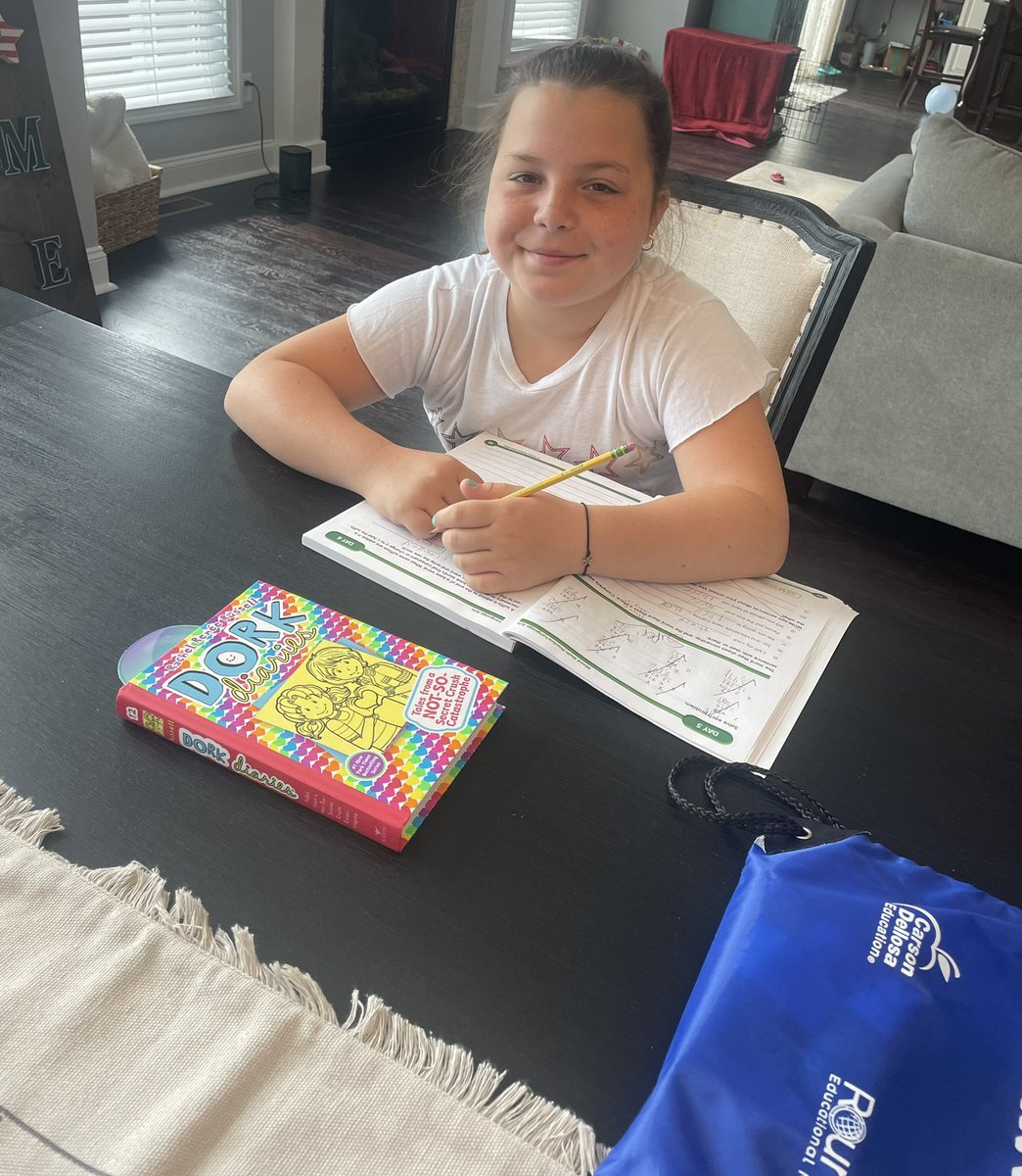 afischettinb's tweet image. Keeping her skills sharp daily with the summer backpack! #nosummerslide @NBUFSDPride @Saw_Mill_Strong