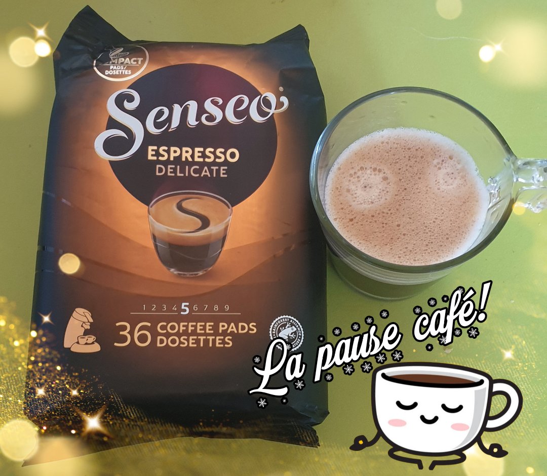 kanny77590's tweet photo. Coucou! Me voilà avec une pause café avec cette fois! Senseo Expresso Delicate! Un goût qui porte bien son nom! J'adore😊
@SenseoFrance
@trnd_fr
#MonExpressoSenseo
#AromesInstenses
#Moussedelicate https://t.co/HDjgO8Y4IQ