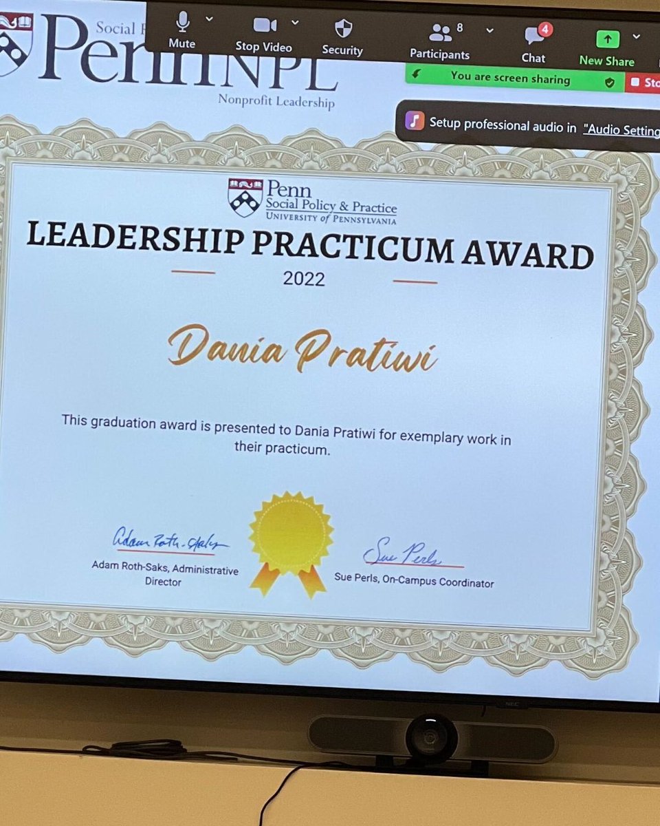 Peaceful Families Project (@peacefulproject) on Twitter photo Peaceful Families Project Intern Dania Pratiwi was awarded a graduation recognition for her work with Peaceful Families Project at the <a href="/Penn/">Penn</a> Master in Non-Profit Management Program. Peaceful Families Project Intern Dania Pratiwi was awarded a graduation recognition for her work with Peaceful Families Project at the <a href="/Penn/">Penn</a> Master in Non-Profit Management Program.