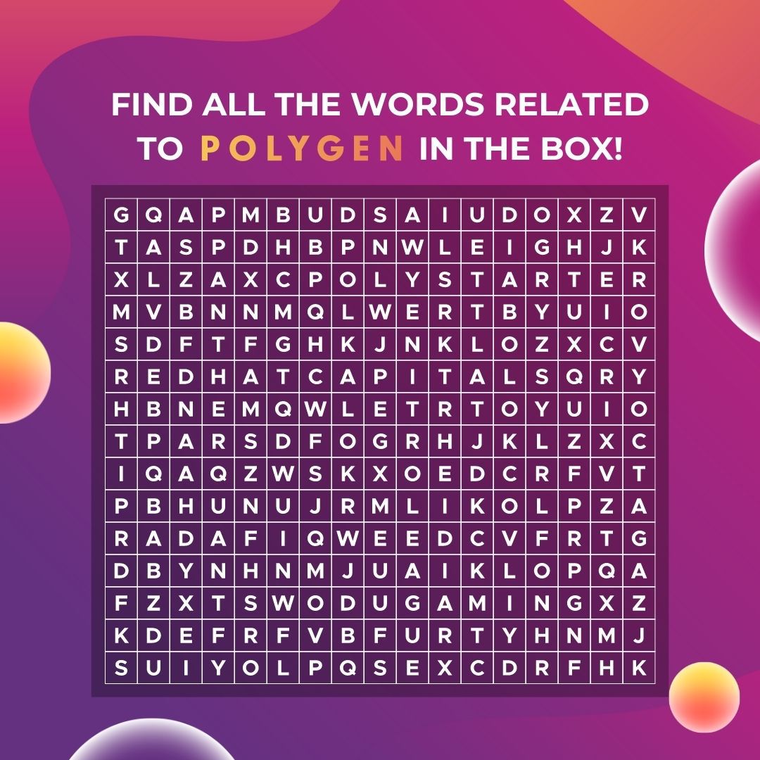 Polygen_io's tweet photo. Hey PGENians 🧬 

Our word search is now live! 🔍

Let's find the name of the people who act as a support network to power the growth and adoption of #POLYGEN in the crypto space and beyond. 🚀

Can you locate them all quickly? 🤔

Let us know your answers! 

#Polygen #Launchpad https://t.co/kaxGWuLjk4