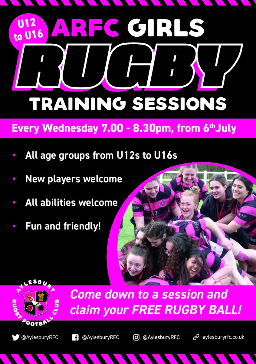 Looking to develop your rugby skills? Why not join our friends at <a href="/AylesburyRFC/">Aylesbury RFC</a> every Wednesday from 7pm!
