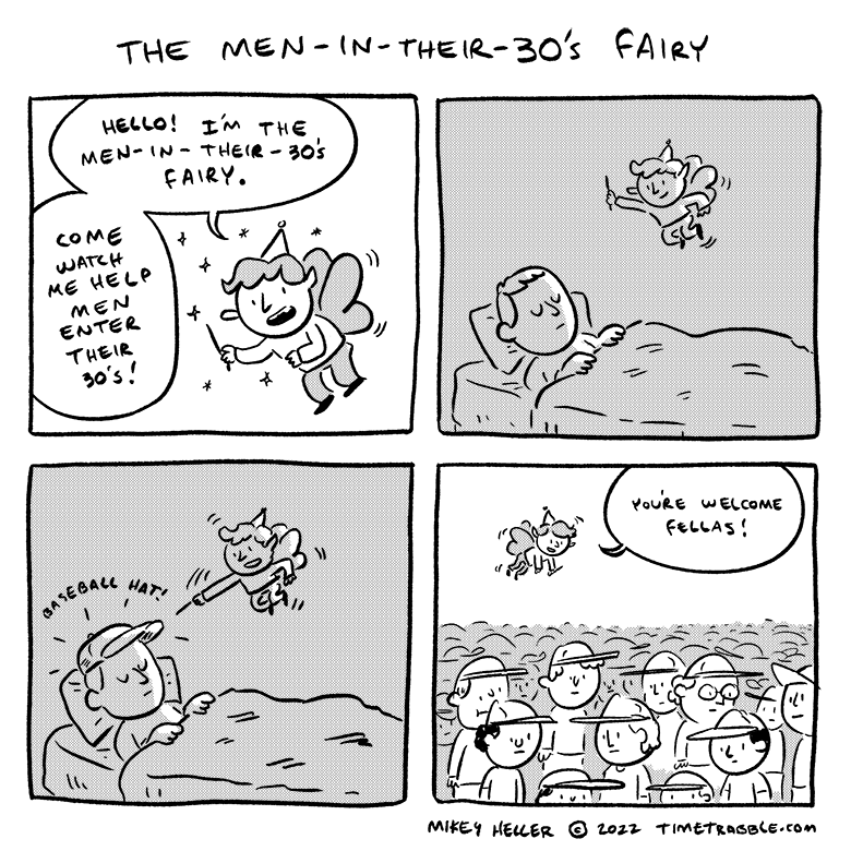 i drew a comic about the men-in-their-30's fairy 