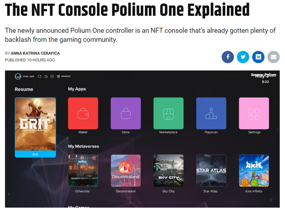 TekaniStudios's tweet photo. Is this the future of NFT Gaming 

The Backlash @Polium__ received was intense but was it warranted ? 

We liked the plan to teach its users about the different blockchains and how they can interact 

#NFT #PoliumOne #NFTGaming #NFTGame #cryptocurrency #Crypto #Web2 #Web3 https://t.co/XQbjR7g08C