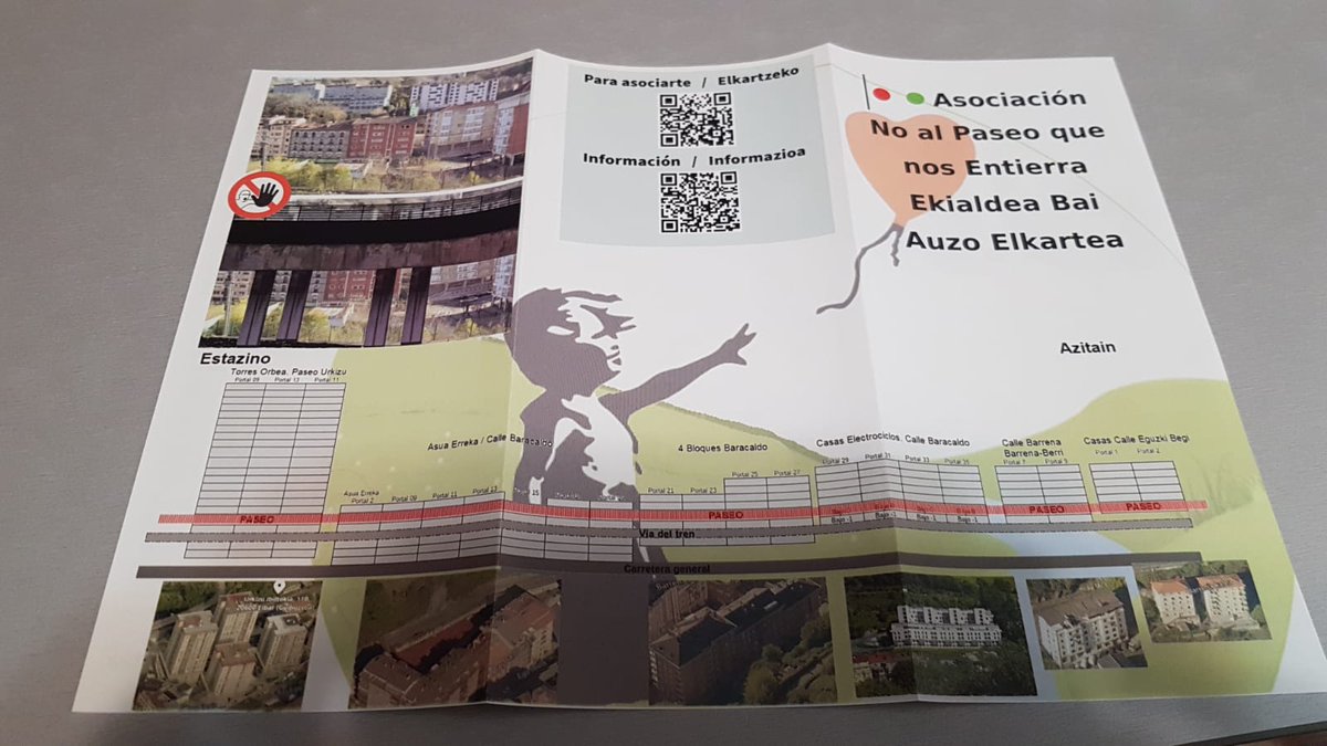 noalzulo's tweet photo. Estamos buzoneando un tríptico con información que no vais a leer en los periódicos.
Como no tenemos el presupuesto del Ayuntamiento para repartirlo, aquí lo tenéis por si no os llega.
#Eibar
#UrbanismoSalvaje
#Azitain #Estaziño https://t.co/nemWoy1JIw