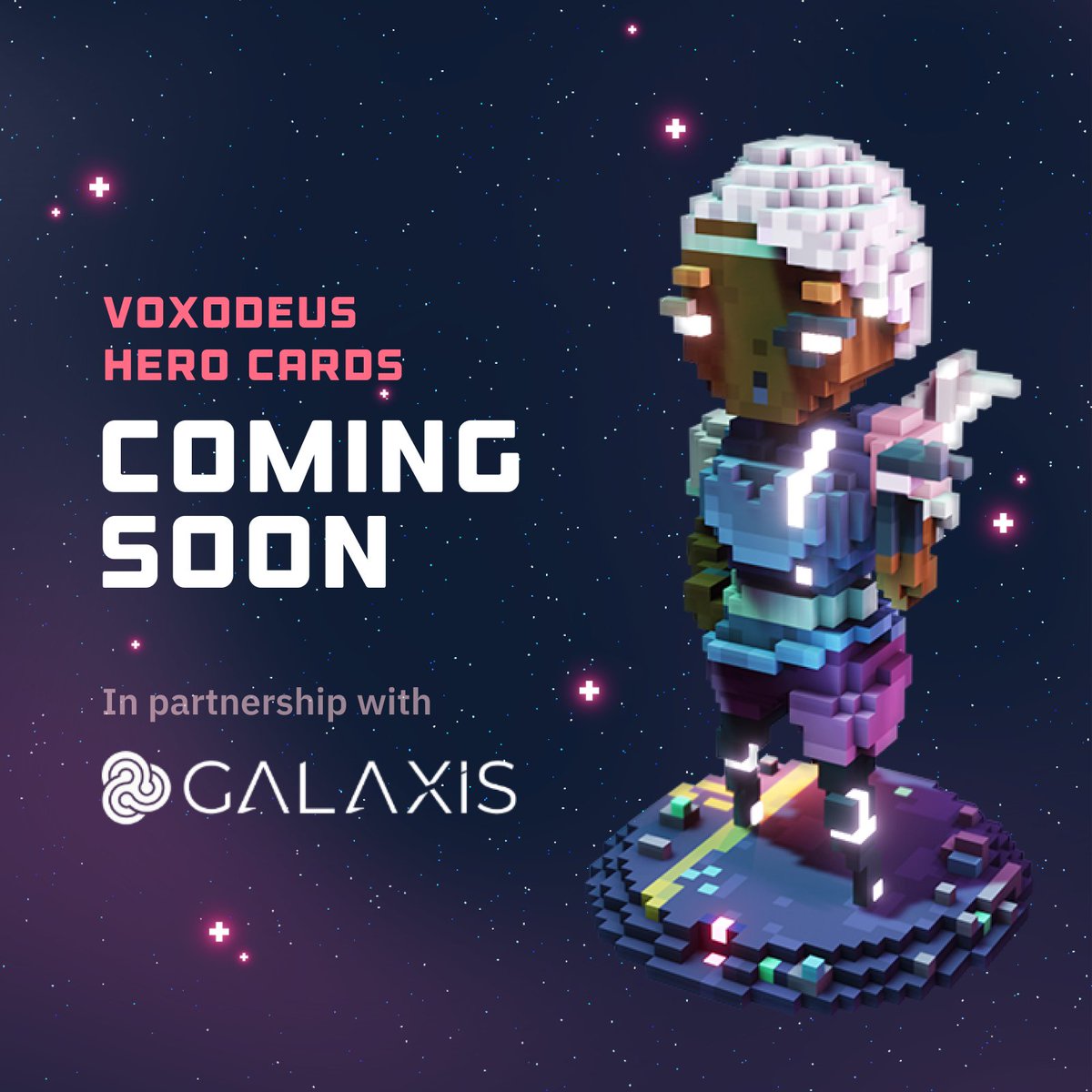 voxodeus's tweet photo. VoxoDeus Hero Cards? Coming soon!

In partnership with @Galaxisxyz we have been in the lab designing and creating these Hero Cards for our amazing VoxoDeus community 🙌

More details around the corner... 👀 https://t.co/Mh6VkSoDGj