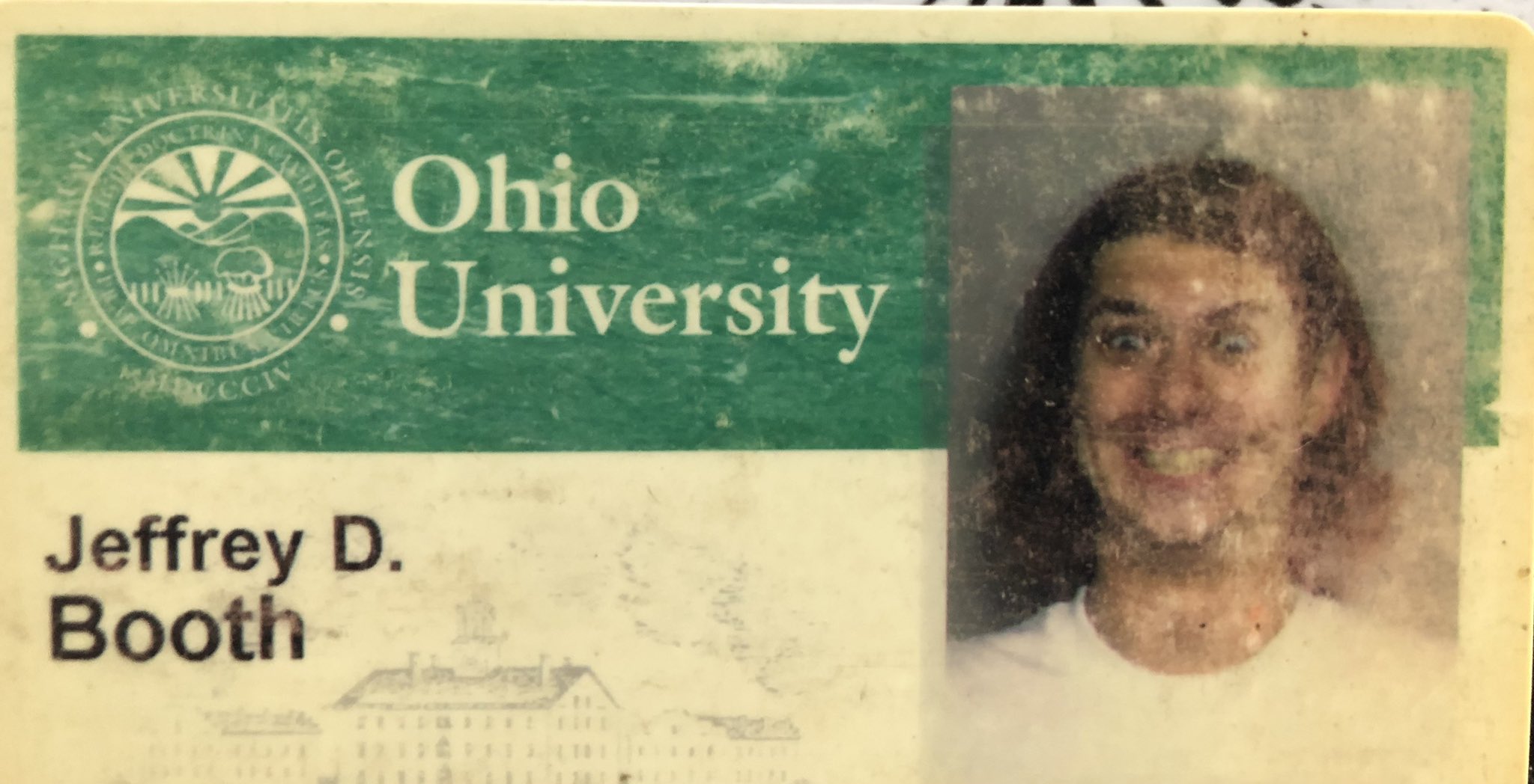 Jeff Booth on Twitter "My wife found my college ID. Good to see not