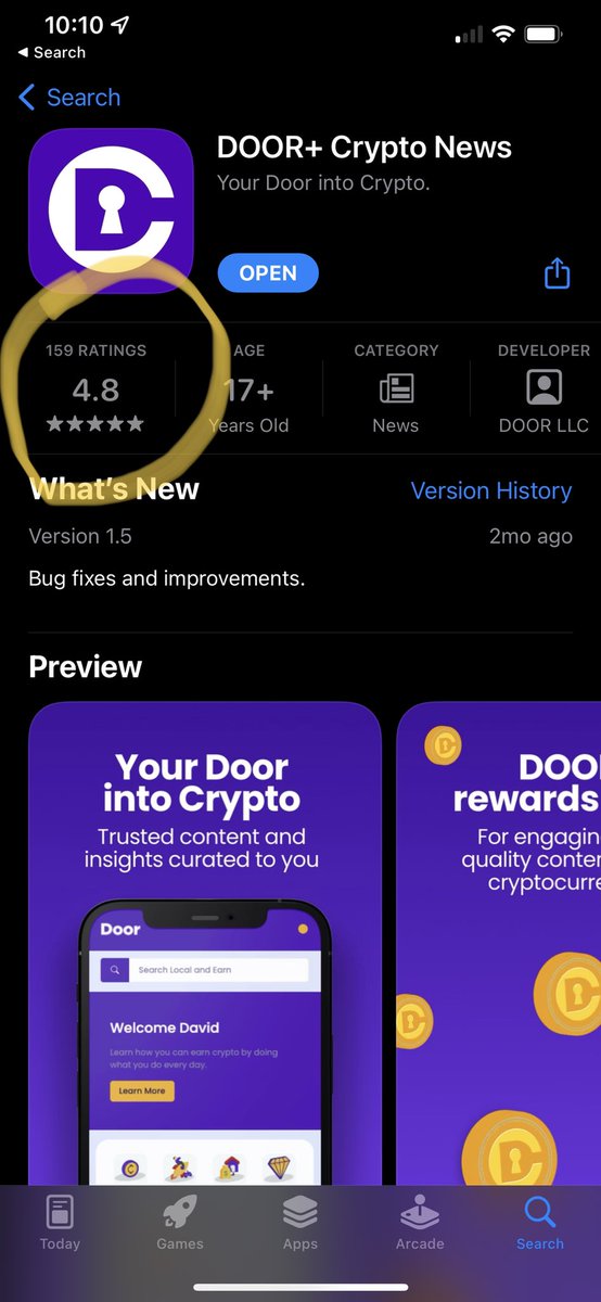 DoorCoin tweet media