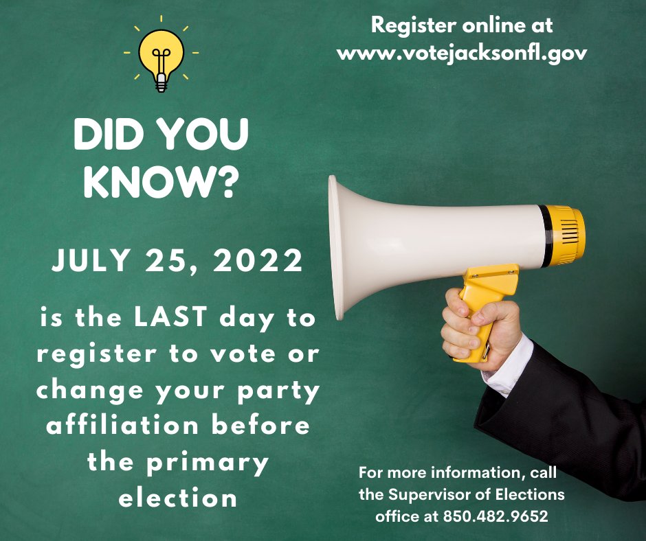 Jackson Co Supervisor of Elections- Carol Dunaway (@votejacksonfl) on Twitter photo 