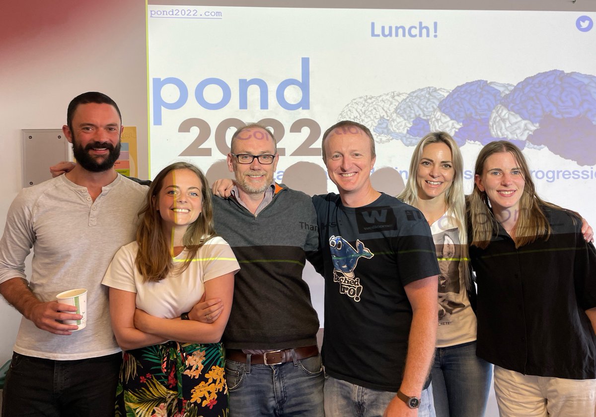LauraPanagio's tweet photo. #MIGPOND reunion with a few very dear friends during the exciting #POND22!
w @fishpiechicken @NeilOxtoby @lasgarba @WijDr and Alex Young! https://t.co/nfwHjg6r9l
