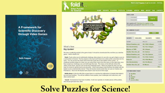 MorganClaypool's tweet photo. The game framework combines computational power with human problem solving and creativity to work toward solving scientific problems that neither computers nor humans could previously solve alone. https://t.co/KnJe0pcRPc 
 #Science #videogames #humanProblemSolving 
Seth Cooper https://t.co/pM4U4QFVx8