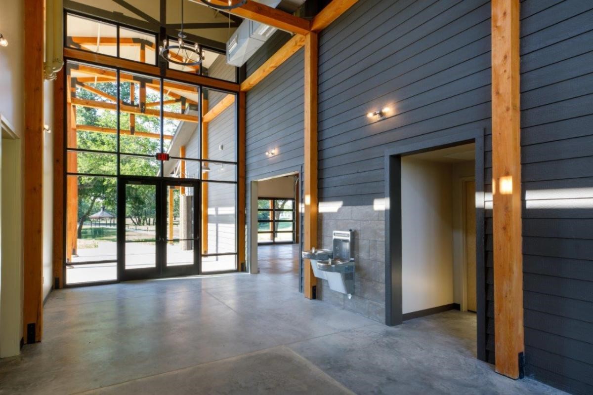 One of Wichita's largest parks now has a new four-season event center! The new venue at O.J. Watson Park can entertain parties of 100-120 guests. Weddings, business meetings and special events can be hosted at the new facility that is fully enclosed, but has large roll-up doo ...