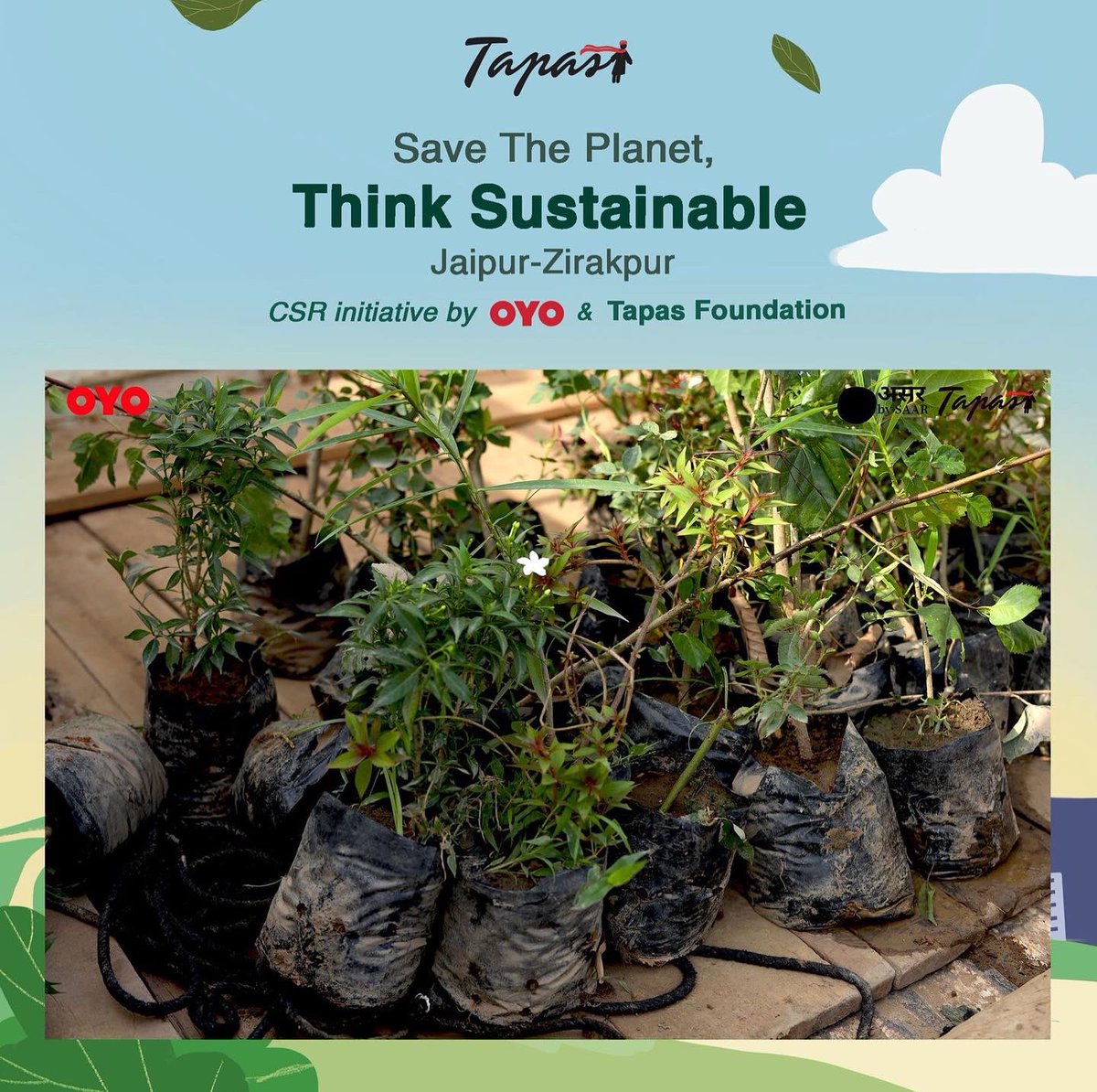 TapasFoundInd's tweet photo. We stopped 500kgs of plastic waste from reaching the landfill! 

Our campaign....... aims to strengthen sustainability goals and it turned out to be a huge success. Thanks to @oyo and your support! https://t.co/GTcceuX0HJ
