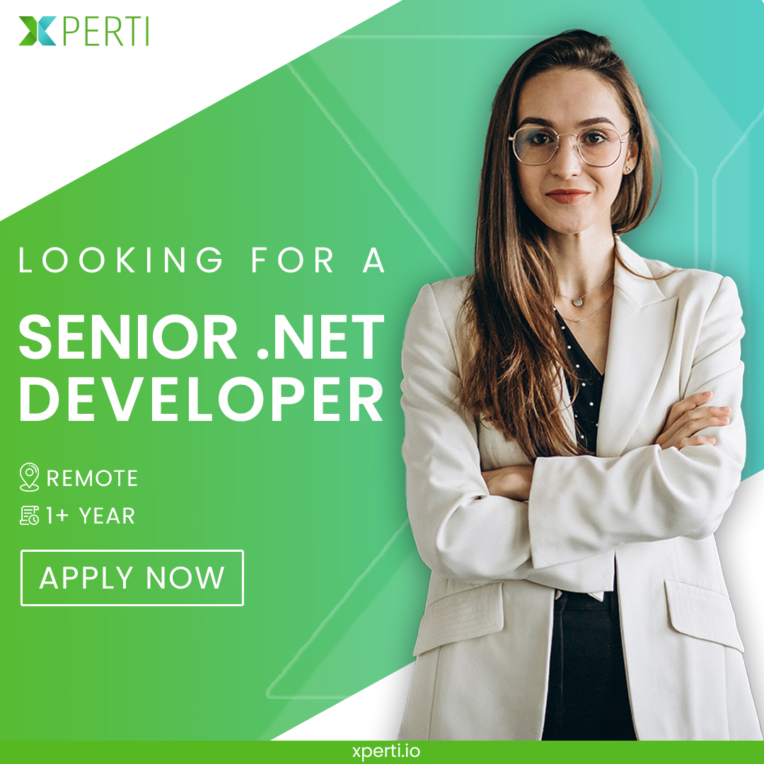 xperti1's tweet image. Jobs Alert
#Xperti is urgently looking for the #SeniorDotNetDeveloper for its client.
Apply Now: bit.ly/3a3eT2N
Join our Slack community: javaxperts.slack.com
#DotNet #Developers #Coders #RemoteWork #ASPDotNet #CSharp #EntityFramework #ASPDotNetMVC #ASPDotNetCore