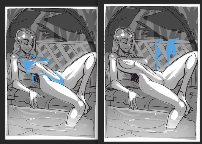 These two are new YCH pieces that will be auctioned off on my Datastream discord server tomorrow! So excited to see who i get to put into these scenes. 
