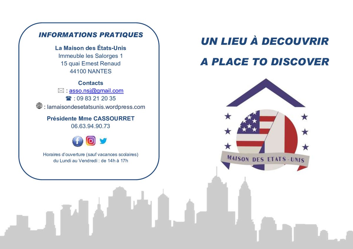 MdeuN's tweet photo. Inscriptions aux cours d'anglais à partir du 5 septembre
#nantes 
#seattle
#Jacksonville 
#coursdanglais https://t.co/vGgMMEfuLw