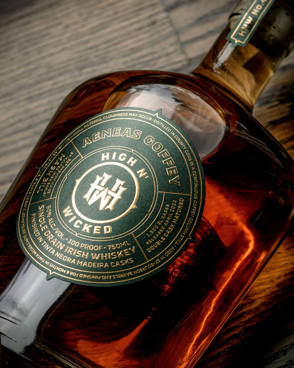 High N' Wicked's "Aeneas Coffey" - Singular Limited Release No. 4
⁠
A Single Grain Irish Whiskey finished in Ex-Madeira Casks.
⁠
Bottled at 50% ABV - Non-Chill Filtered - No Additives.⁠

Check with your local retailer or altamarbrands.com for availability near you.
⁠