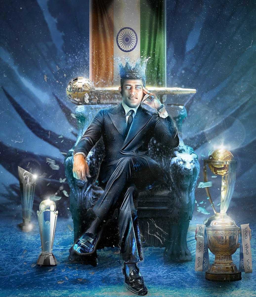 DHONIism's tweet photo. FACE OF INDIAN CRICKET MSD 😎

@MSDhoni ❤️💥
#HBDIconOfMillionsDhoni https://t.co/Lt054W3y5B