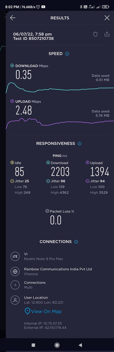 boopathiabd's tweet photo. @ViCustomerCare For a past two days Vi network issues raising in our area please rectify it i used two Vi sims https://t.co/QNAKkRuNPc