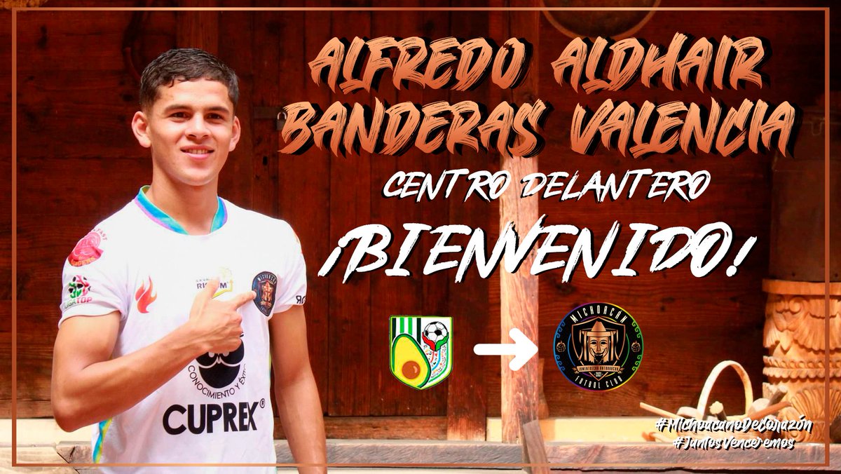 ¡Desde Uruapan, orgullosamente michoacano, llega Alfredo Aldhair a reforzar el ataque negrocobrizo! 🖤🧡🤍

Ágil, potente y veloz, estamos seguros de que aportará mucho al equipo. 💪⚽

¡Bienvenido a tu nueva casa! 🏟️

 #MichoacanoDeCorazón #JuntosVenceremos