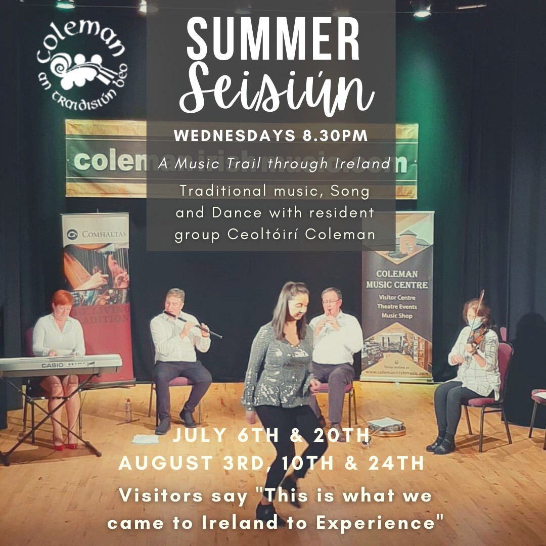 Coleman Music Centre (@colemancentre) on Twitter photo All welcome at our SUMMER SEISIUNS selected Wednesday evenings at 8.30pm . €12 Admission here at the theatre at <a href="/ColemanCentre/">Coleman Music Centre</a> #Sligo 🎼🎻💚
Full details at: facebook.com/photo?fbid=163…
#Sligoevents #SUMMERSEISIUNS All welcome at our SUMMER SEISIUNS selected Wednesday evenings at 8.30pm . €12 Admission here at the theatre at <a href="/ColemanCentre/">Coleman Music Centre</a> #Sligo 🎼🎻💚
Full details at: facebook.com/photo?fbid=163…
#Sligoevents #SUMMERSEISIUNS