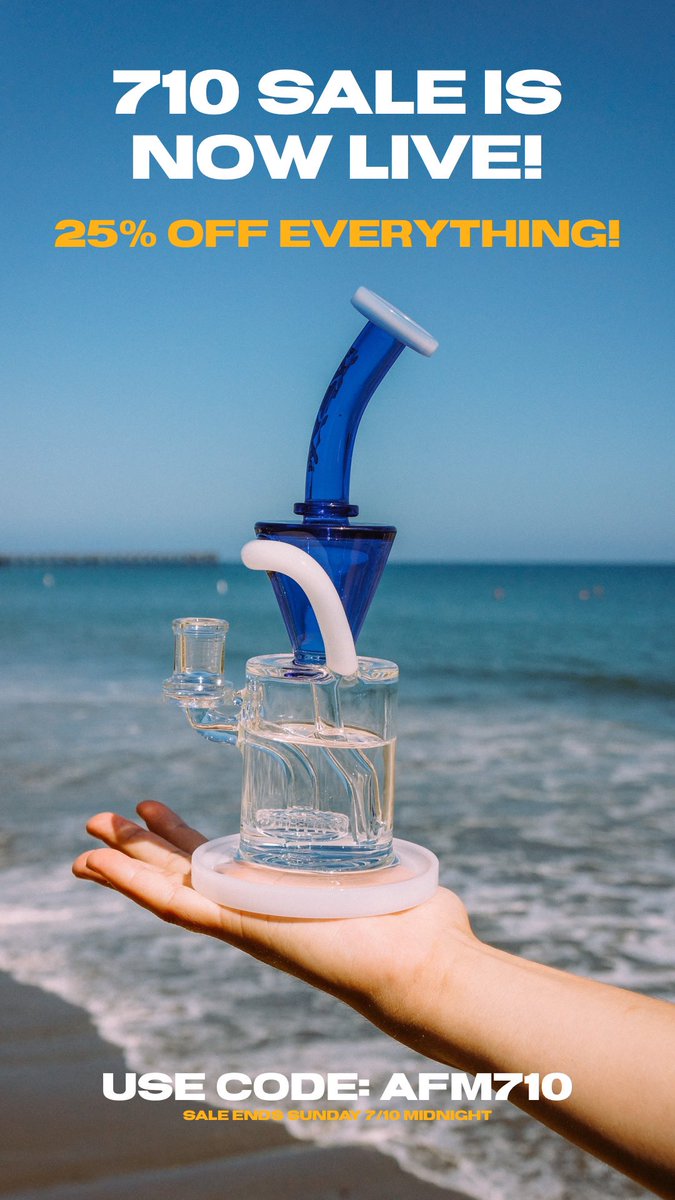 710 Sale is live! Shop and save 25% off with code: AFM710 

Sale ends Sunday 7/10 at midnight 
smokeafm.com