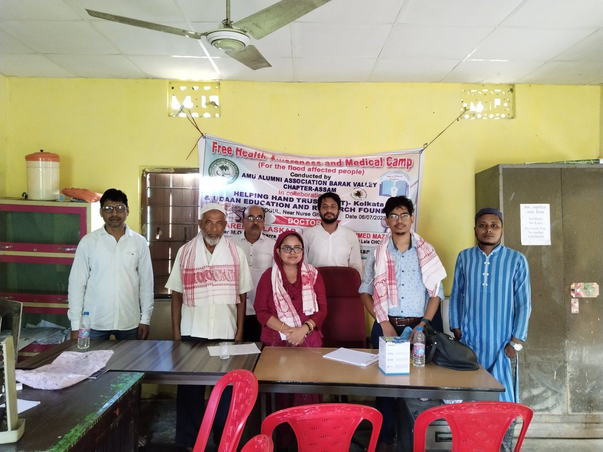ResearchUdaan's tweet photo. @ResearchUdaan in collaboration with AMU Alumni Association Barak Valley Chapter - Assam and Helping Hand Trust- Kolkata conducted Free medical Health camp in the flood affected areas of Samairkuna, purbogul Hailakandi.
@dc_hailakandi 
@nhm_assam 
@keshab_mahanta 
@nhmhailakandi https://t.co/5UVsCaQ4sn