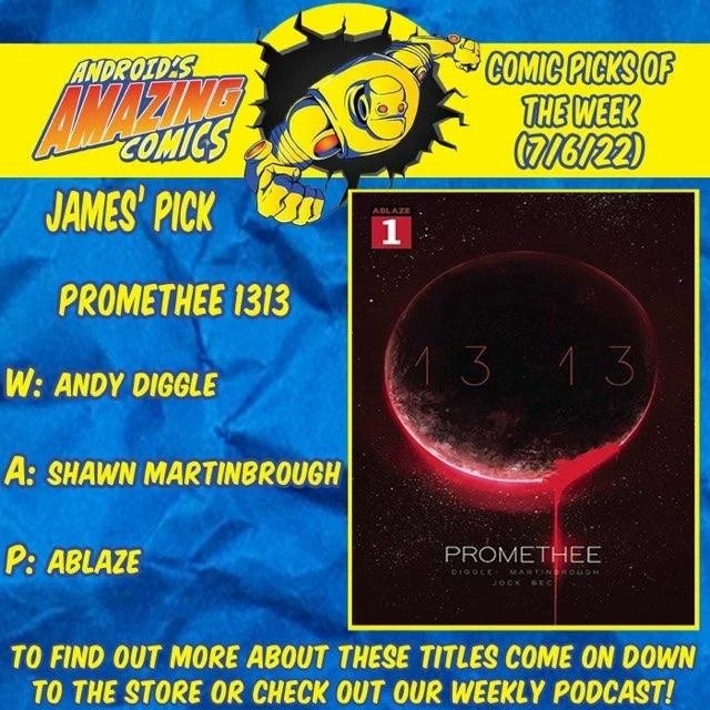 androidscomics's tweet photo. Next up is @Vegalawless1226 pick;
Promethee 1313
W: Andy Diggle
A: Shawn Martianbourg
P: @AblazePub
#picksoftheweek #ablaze #promethee1313 #comics #horrorcomics #scifi #indiecomics #ncbd #newproduct https://t.co/ytAQxzsb5k