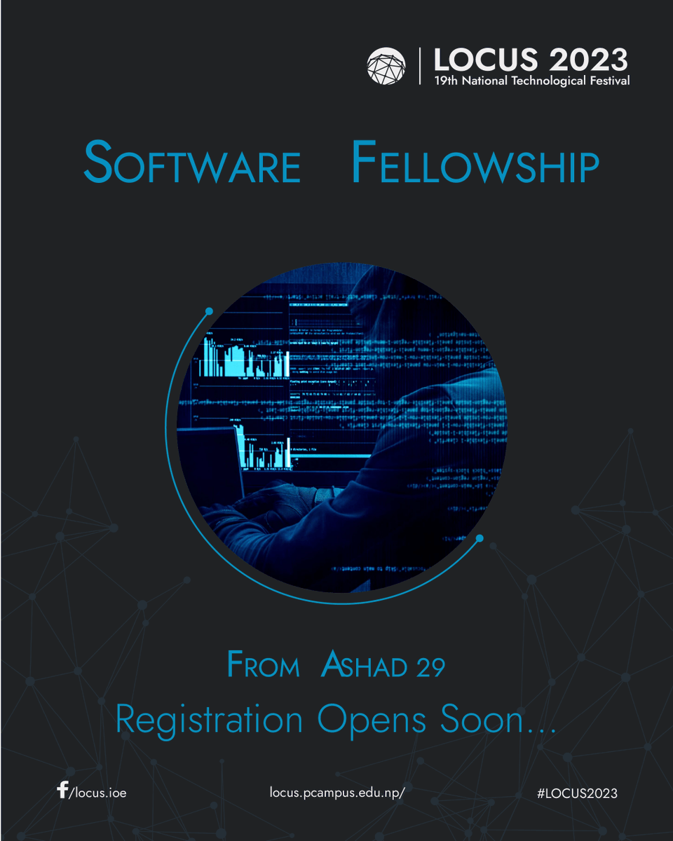 locus_ioe's tweet photo. Are you fascinated too, seeing someone's typing in a gibberish dialect surprisingly work absolutely right in front of your eyes in your computer screen?
We have something cooking for all the enthusiasts in LOCUS Software Fellowship program.
#locus #locus2023 #letsgolocus https://t.co/SQVxWDwQrB