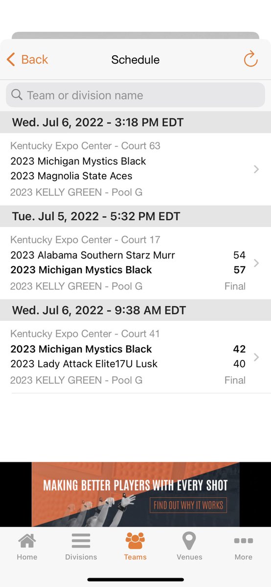 2-0 start for Mystics Black 2023!! Back at it again at 3:18!!! Let’s go ladies !🔥🏀