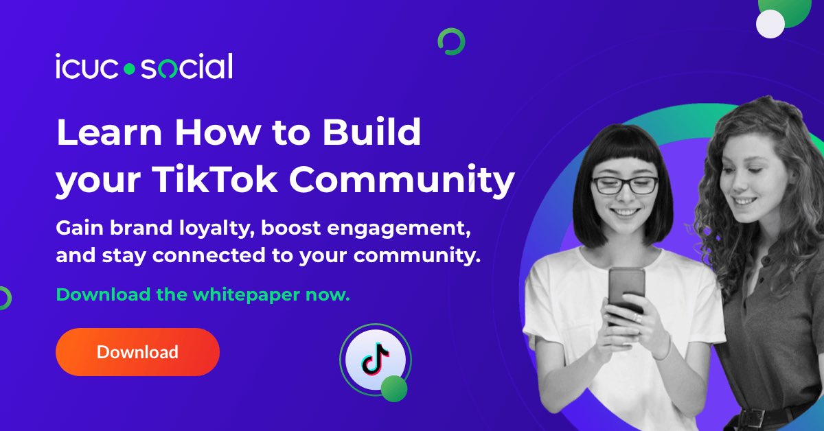 It isn’t just quick entertainment and catchy audio overlays that draws crowds to TikTok. Download our white paper for a full step-by-step on how to build your community 👉 bit.ly/3NLlUTx