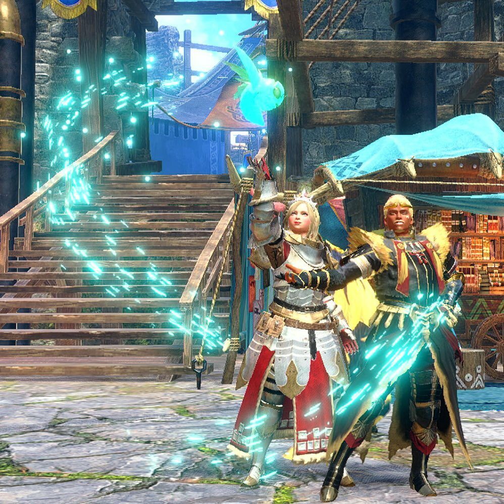 jhosbros's tweet photo. Hunters: Sue and Zaeor ❤️ 💛 #mhrise #sunbreak #monsterhunterrisesunbreak  #monsterhunter #mhrise #monsterhunterrise #switch #nintendo #pc #capcom #youtube #twitch #discord #behemoth #extremoth #alatreon #jhosbros #mhw #monhun #monsterhunter #iceborne https://t.co/RoyCD82gar https://t.co/zzjzZm9Weu