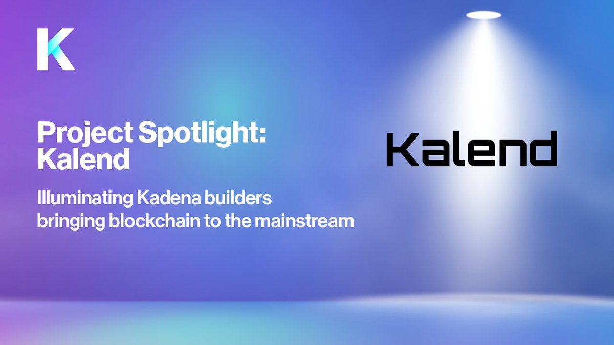 We're thrilled to continue our Project Spotlight Series with another exciting #DeFi Project, <a href="/KalendFinance/">Kalend Finance</a>!

Read about how they plan to create the next-generation lending protocol and why they chose to build on <a href="/kadena_io/">Kadena</a>.

medium.com/kadena-io/spot…