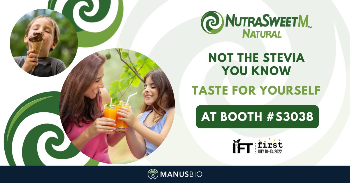Excited to announce that we will be attending IFT First 2022, where we will be showcasing our revolutionary new stevia sweetener brand, NutraSweetM! Learn more about the next generation of stevia: tinyurl.com/ezdt7jsp #IFTFIRST #FutureOfFood #ScienceOfFood