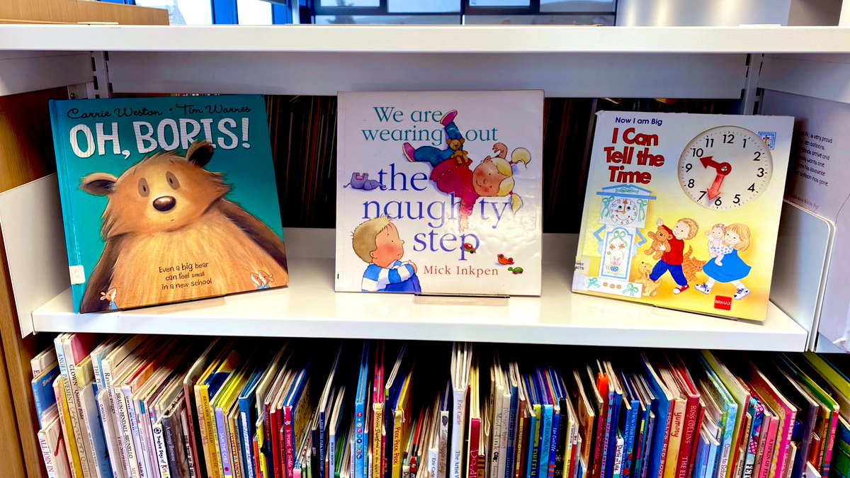If you need information on how to tackle difficult behaviour, or if your little ones need help in learning about the right time- pop along the Library! We can have lots of books to help. Just ask a friendly member of staff. 😊📚