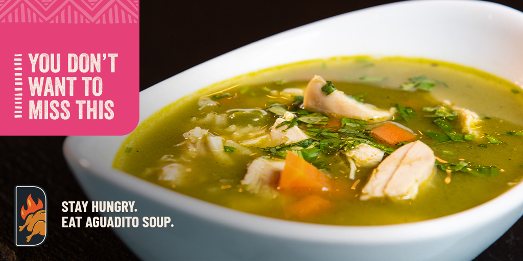 DonPolloInc's tweet photo. Have you tried Don Pollo's Aguadito Soup? Now's the perfect chance.

#donpollo #aguaditosoup #soup #peruvianrestaurant https://t.co/OLR6mUDj80