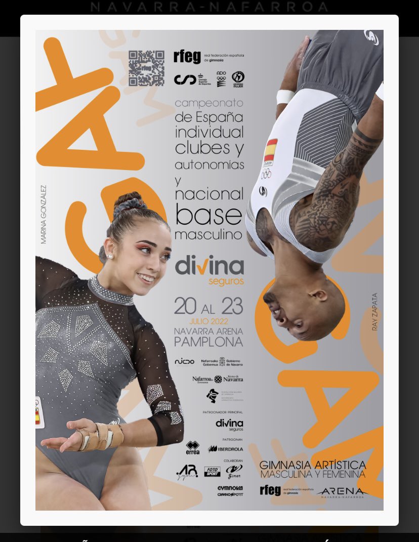 GimnasticoSur's tweet photo. 🇪🇸 CAMPEONATO DE ESPAÑA 🤸🏽♂️
📆 Del 20 al 23 de julio
📍allá vamos Pamplona
#clubsur
#gimnasiaartistica
#pamplonagaf2022 https://t.co/yct0pJdW6o