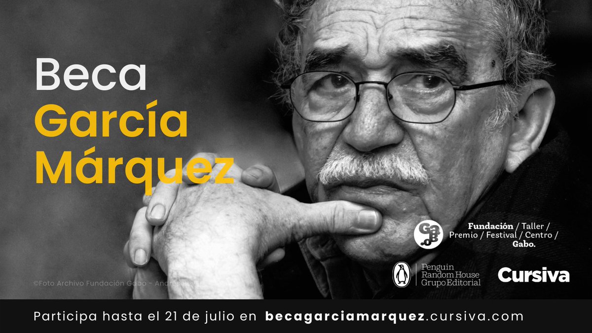 ¡Hoy estamos de fiesta!🎉🥳Fue en diciembre de 1982 que Gabo ganó el Premio Nobel de Literatura🏅, y a pocos meses del 40º aniversario de esta fecha, empezamos a celebrarlo junto con <a href="/escuelacursiva/">Cursiva</a>, de <a href="/penguinrandom/">Penguin Random House 🐧🏠📚</a>. Si no quieres perderte los detalles del festejo, sigue este🧵