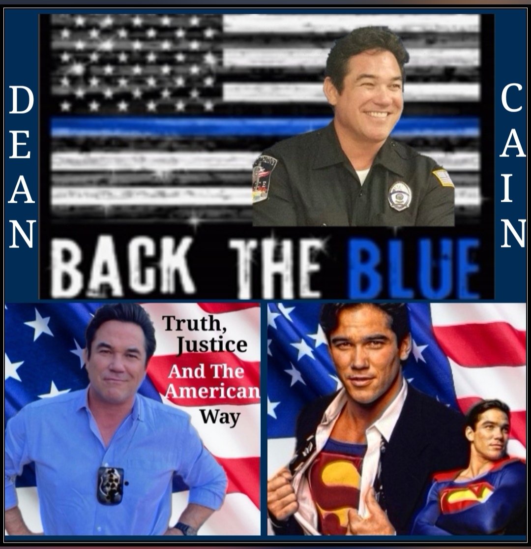 Hi <a href="/RealDeanCain/">Dean Cain</a>,👋I just want to spread some positivity &amp; say thank you for all you do.🙏🥰 Wishing my absolute favorite patriot &amp; true SUPER MAN a wonderful day &amp; sending you lots of love.❤️...Always my hero <a href="/RealDeanCain/">Dean Cain</a>🇺🇸❤️
#BackTheBlue💙 #TruthJusticeAndTheAmericanWay 🇺🇸