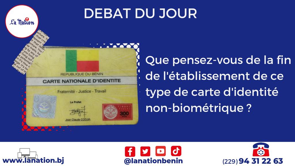 lanationbenin's tweet image. Que pensez-vous de la fin de l'établissement de ce type de carte d'identité non-biométrique ?
#LANATIONBENIN
#WASEXO
#actualites