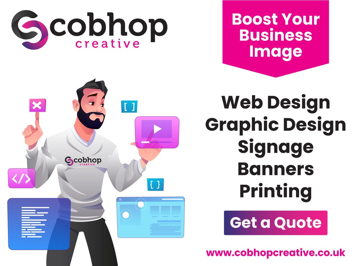 CobHopCreative's tweet photo. #WebDesign #GraphicDesign #Printing #SignMakers #Banners https://t.co/mOpONNERdq https://t.co/zu0rmF06Uv