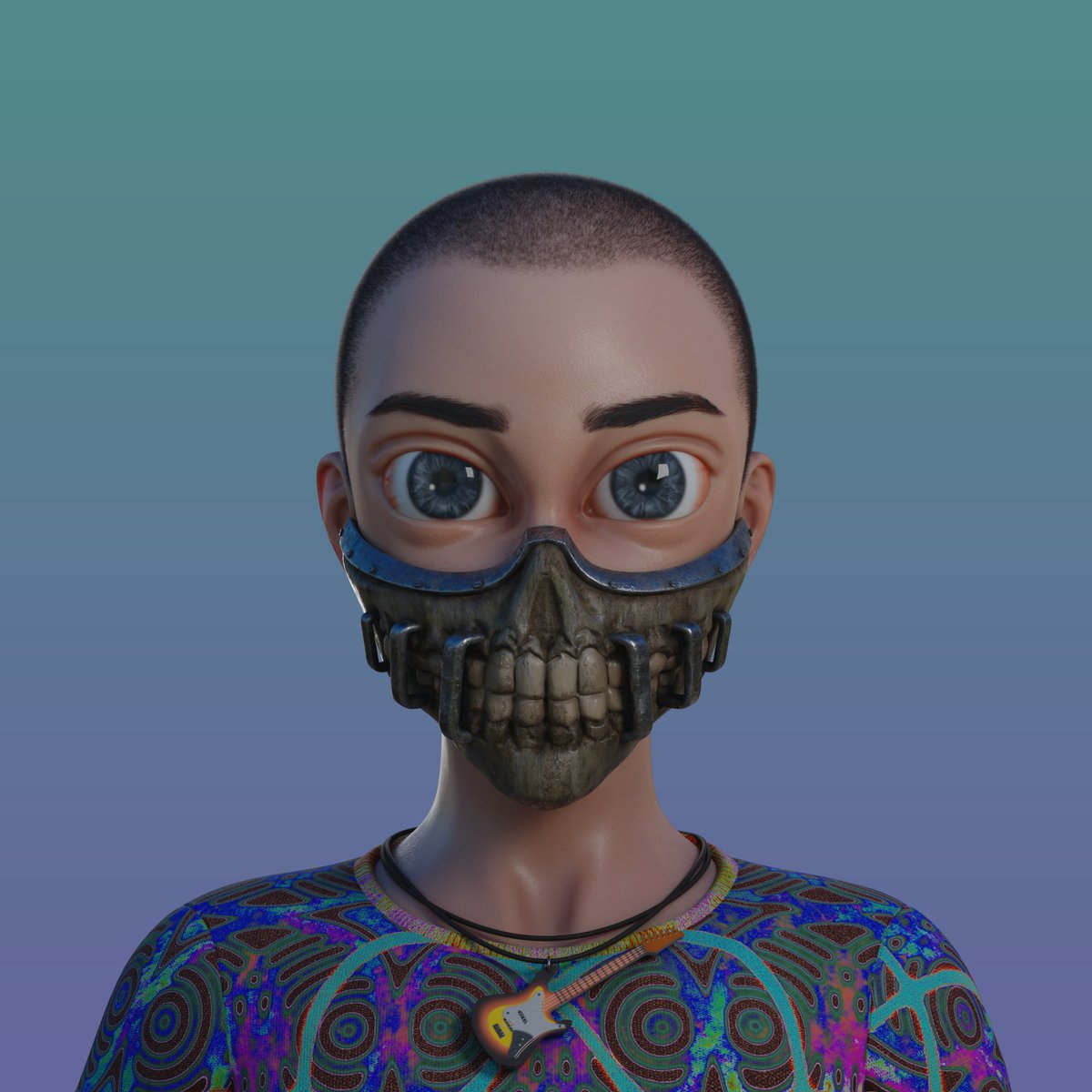 #sneakpeak #Wednesdayvibe !

Check this one 🥵

The cool AF mask combined with the 🎸​necklace!

Imagine having this avatar in our #P2E treasure hunt Artificial Reality game!🥶🥶🥶

mavrix.cc ⬅️for more info!

#NFTCommunity #NFTs #NFTCollection