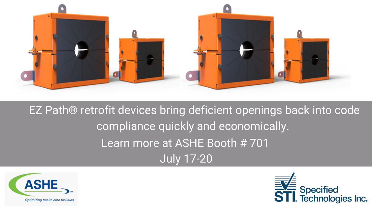 STI_FIRESTOP's tweet photo. #STIFirestop's EZ Path® device retrofits cable sleeves of up to 100% visual fill, restoring fire performance without the need for additional #firestop products. Visit booth #701 from July 17th - 20th at #ASHEAnnual to learn more! https://t.co/bT4sMGsLWd