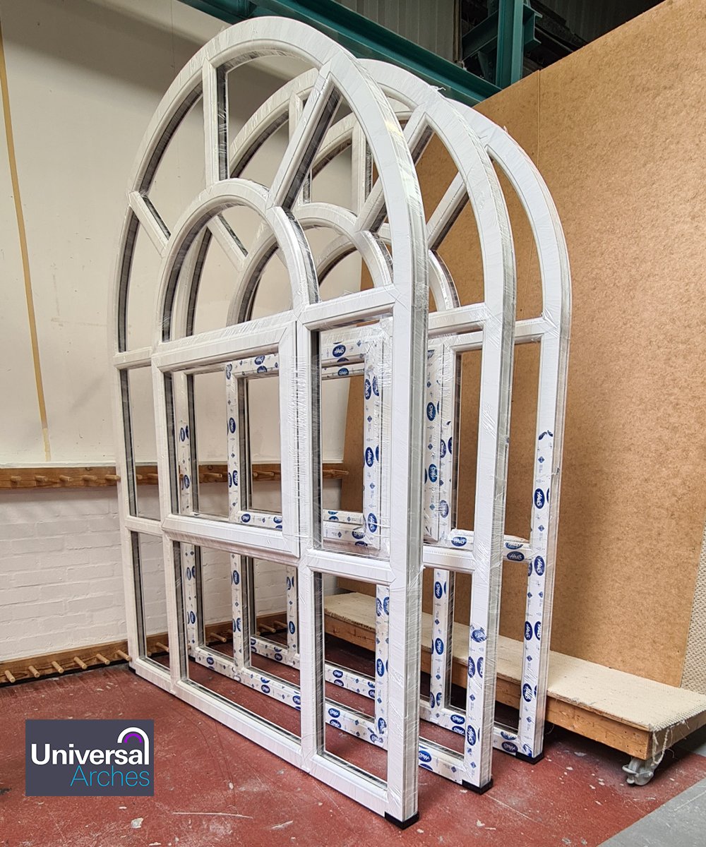 Universalarches's tweet photo. Now Here’s a Rather Nice Batch of Window Frames
Individual Bespoke Sunburst and Opening Sash
These are going to look just great in their new homes
🌐 https://t.co/nOBFKnzDmi 

#UniversalArches #ShapingTheFuture
#Sunburst #ArchedFrames #Shaped #Glazing #VEKA https://t.co/dUNRoljfa2