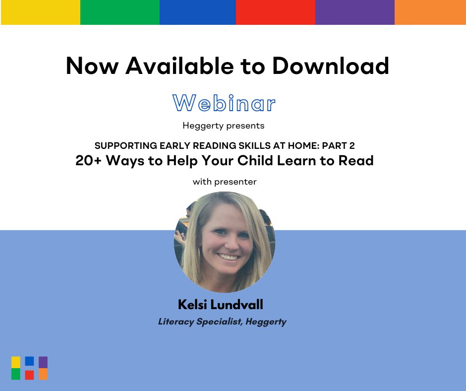 Join Heggerty for pt. 2 of our Supporting Early Reading Skills at Home webinar series, you'll learn over 20 games and activities to help boost children's alphabet knowledge, providing new opportunities to practice letters and sounds. 🔗 tinyurl.com/ynwfzhx2