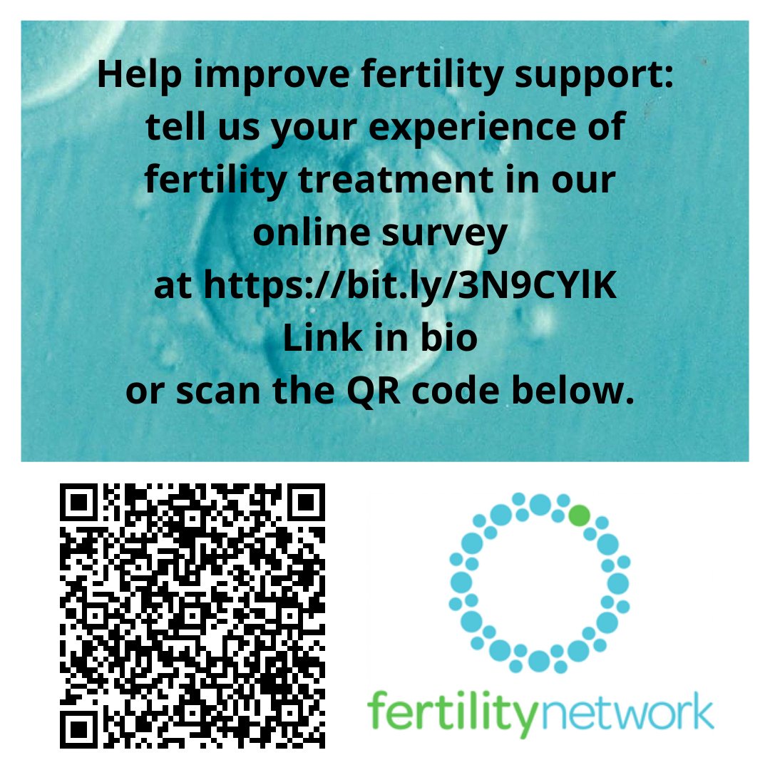 Help improve #fertility support: tell us about your experience of fertility treatment in our online survey at bit.ly/3yivR6S It should only take 10-15 min. Your answers will help shape the future support &amp; info we provide to anyone struggling with #infertility. Please RT