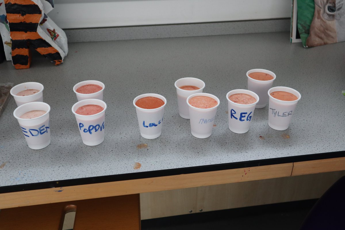 Year 8 students got involved in Baxter Boost and they were tasked to design and make a new, healthy boost drink for the school catering company! You can see Mr Ravenhall was our first tester! No music teachers were harmed in the making of these drinks! <a href="/Artsmarkaward/">Artsmark</a> #DaytoCreate