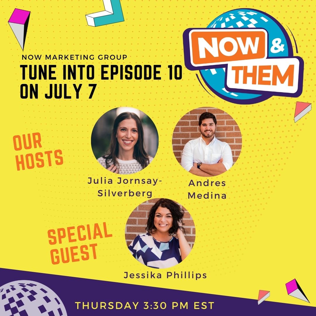 jessikaphillips's tweet photo. Want to learn our top #SMWL22 takeaways? 🙋🏻‍♀️ I'm so excited to join @jbethjs &amp; @AndresJavierMe1 as the guest for #NOWAndThem this month to share the best moments and top takeaways from the conference! 😁We’ll be live tomorrow at 3:30 pm EST! https://t.co/vGuS60rQ0T
