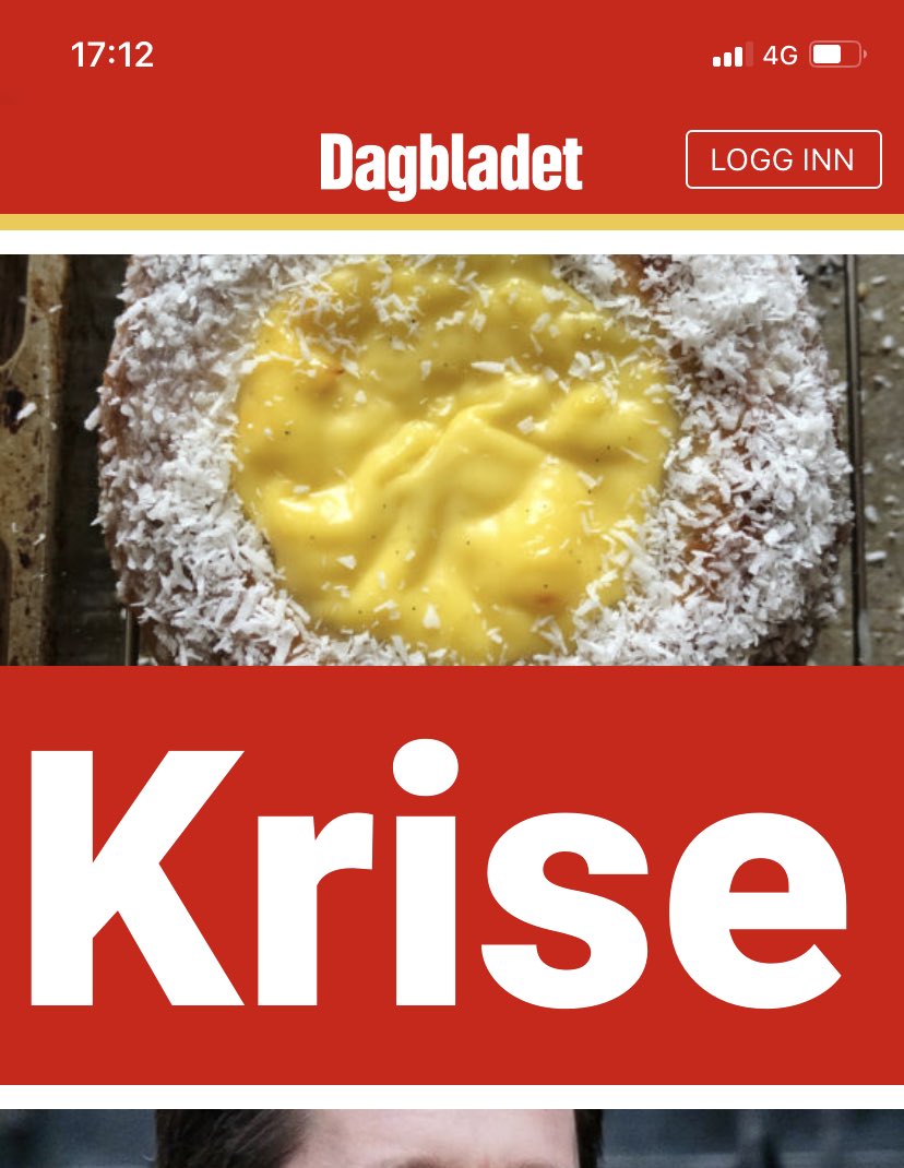 Er det greitt å seie at eg blir kvalm av krigsoverskrifter som varslar krise i vaniljekrem-leveranse til norske konditori på grunn av krigen i Ukraina?